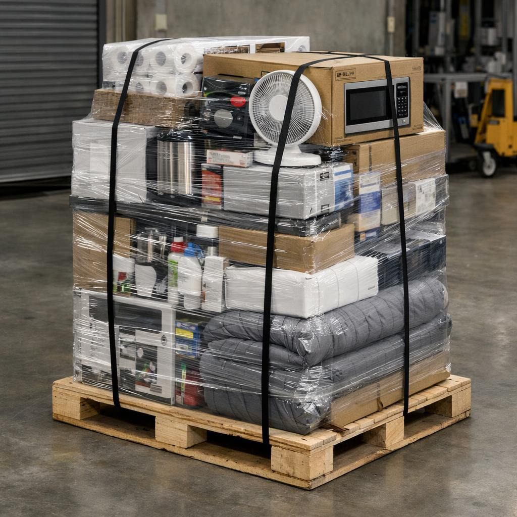 Belongings on pallet